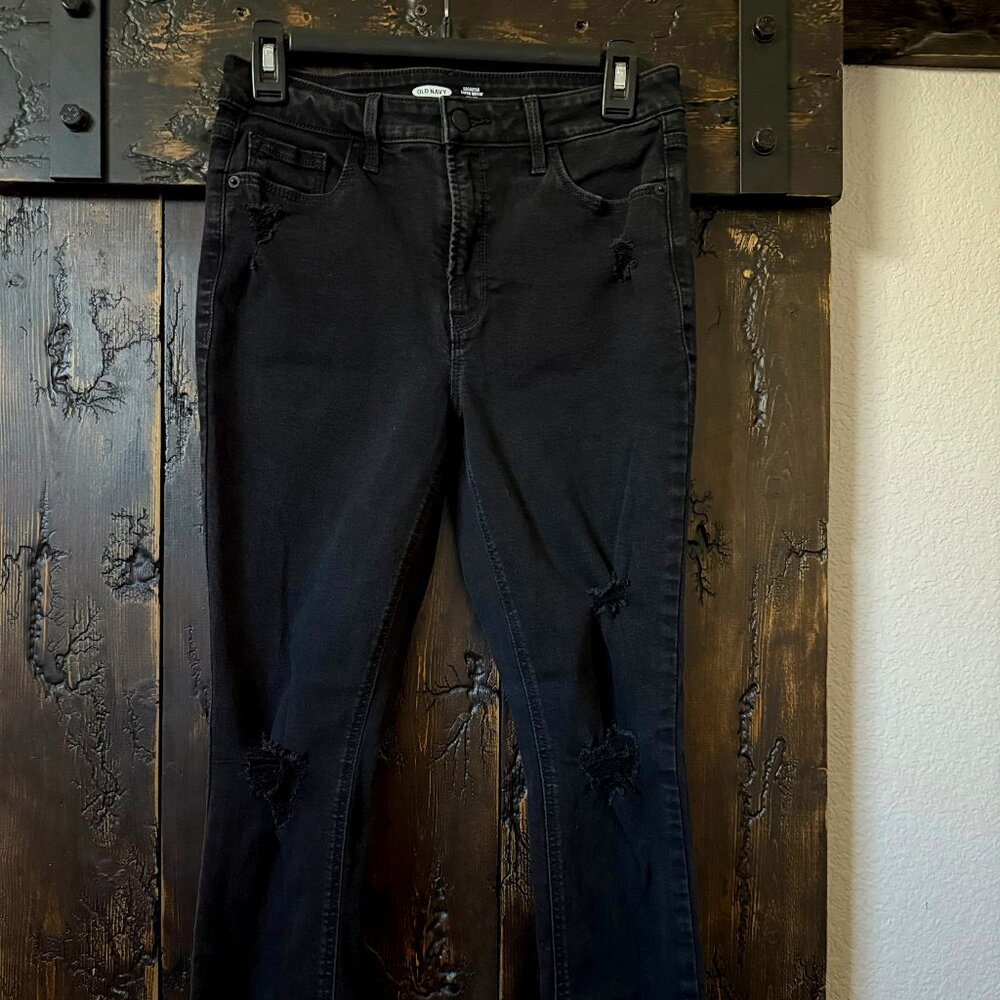Edgy High Rise Jeans | Old Navy Rockstar | Size 8